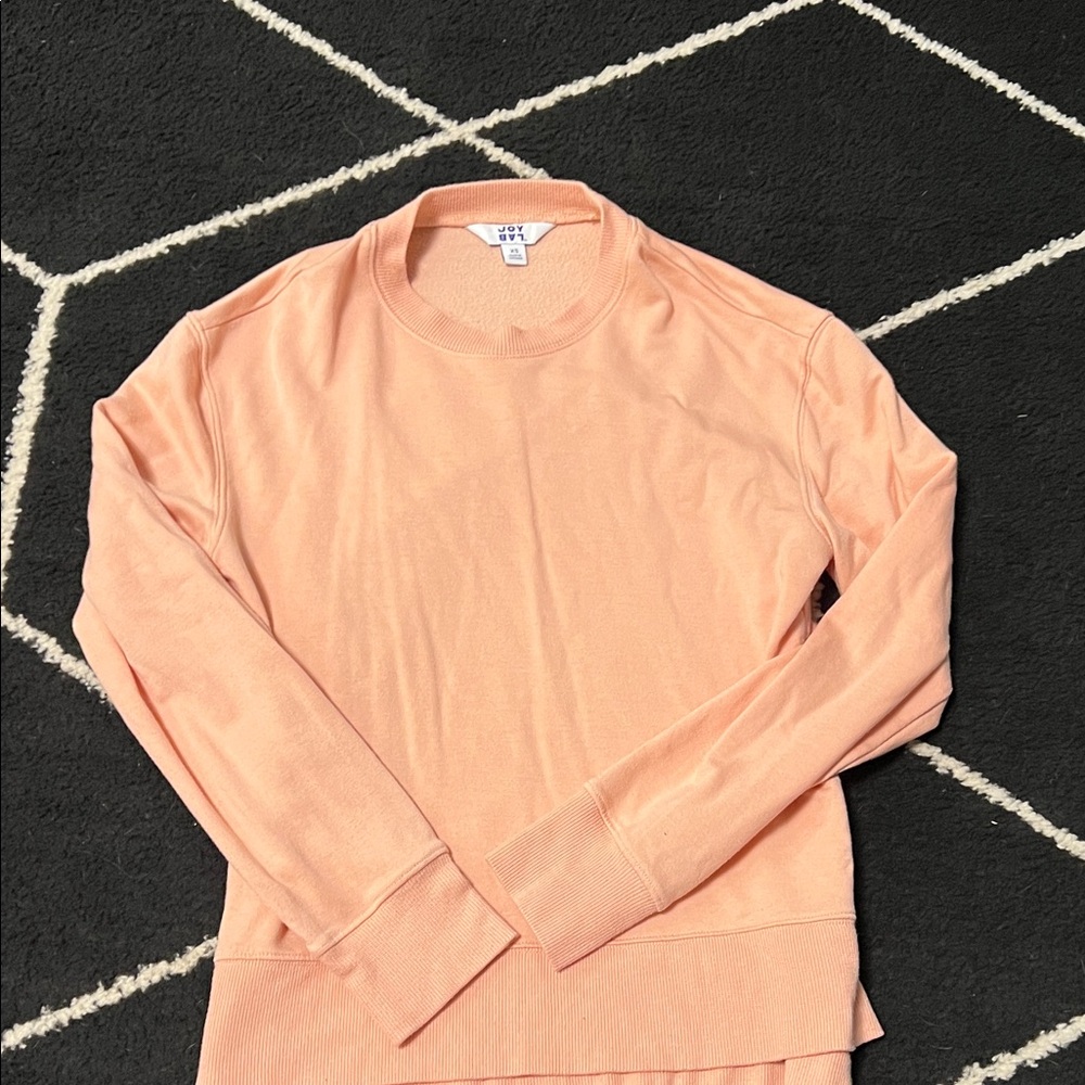 JoyLab Soft Pink Crew Neck Top